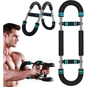 Verstelbare Armtrainer voor Handpolsen, Onderarmen en Borstspieren - Krachttraining voor Thuis