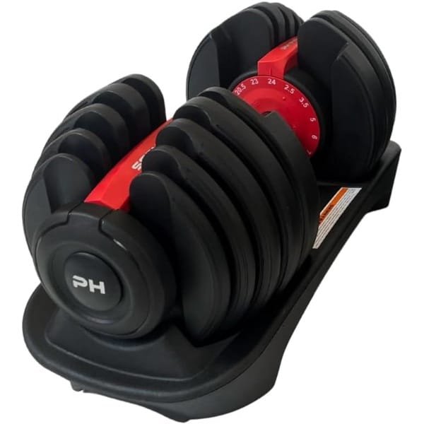 Verstelbare Dumbbell 24kg - 15-in-1 Eénhandige Verstelling voor Krachttraining