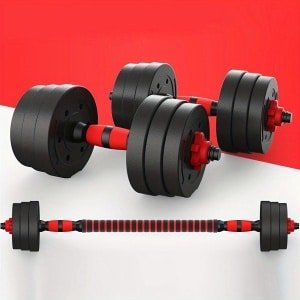 Verstelbare Dumbbell - Dumbbellset - Halterset - Krachttraining Gewichten - Fitness Halters - 20 kg - Antislip Handgrepen - Robuuste Metalen Stangen