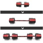 Verstelbare Dumbbell Set met 40 kg Gewichten - Halters en Halterstang | Krachttraining