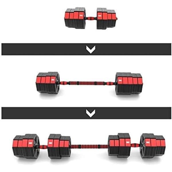 Verstelbare Dumbbell Set met 40 kg Gewichten - Halters en Halterstang | Krachttraining