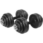 Verstelbare Dumbbells Set 30 kg Trainingsgewicht voor Krachttraining Thuis