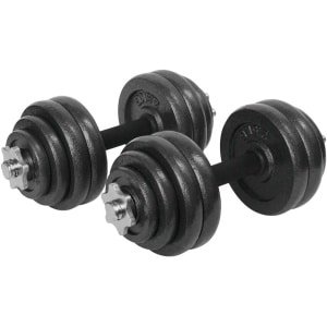 Verstelbare Dumbbells Set 30 kg Trainingsgewicht voor Krachttraining Thuis