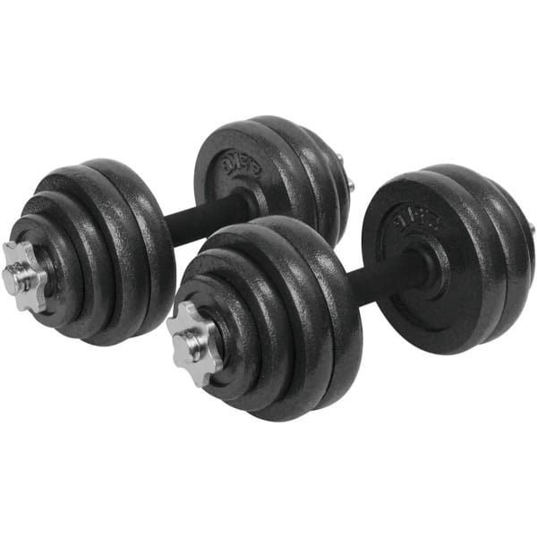 Verstelbare Dumbbells Set 30 kg Trainingsgewicht voor Krachttraining Thuis