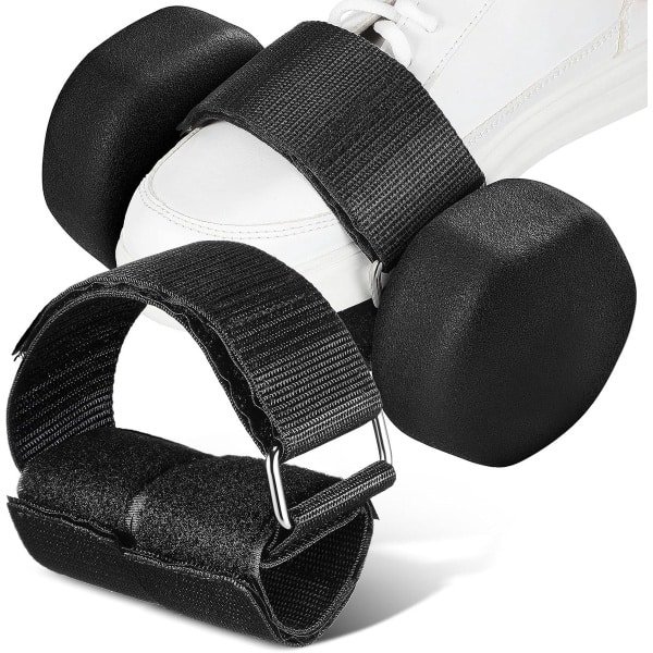 Verstelbare Enkelbanden - Fitness Banden - Krachttraining Benen - Comfortabel Geweven Materiaal - Universele Pasvorm - Zwart