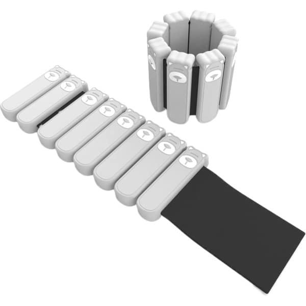 Verstelbare Enkelgewichten - Krachttraining Armband - Extra Weerstand - Verstelbare Pasvorm - 2.16 Pounds - Grijs