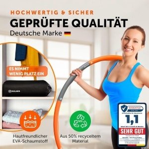 Verstelbare Fitness Hoelahoep voor Volwassenen - Ideaal voor Cardio en Taille Training