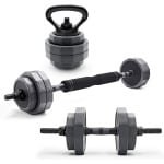 Verstelbare Gewichtenset 29.5 kg Halter Barbell Kettlebell voor Krachttraining
