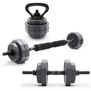 Verstelbare Gewichtenset 29.5 kg Halter Barbell Kettlebell voor Krachttraining