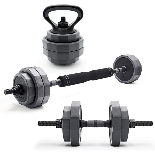 Verstelbare Gewichtenset 29.5 kg Halter Barbell Kettlebell voor Krachttraining