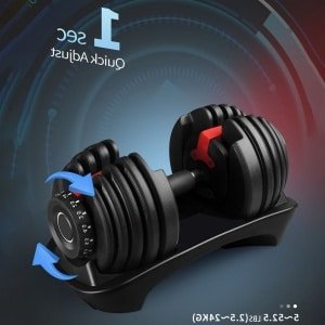 Verstelbare Halter - Dumbbell - Gewicht - Krachttraining - Fitness - 24 kg - Anti-slip Handvat - Duurzaam Metaal