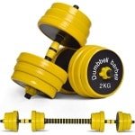 Verstelbare Halter Set 20kg - 2-in-1 Gewichtset voor Krachttraining Thuis