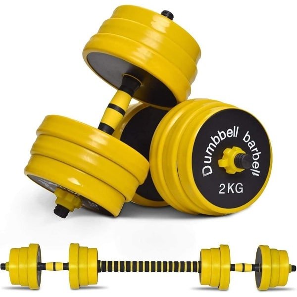 Verstelbare Halter Set 20kg - 2-in-1 Gewichtset voor Krachttraining Thuis