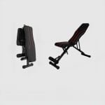 Verstelbare Halterbank - Fitnessbank - Trainingsbank - Bench Press - Verstelbaar en Inklapbaar - Geschikt voor Krachttraining, Bankdrukken & Workouts - Zwart/Rood