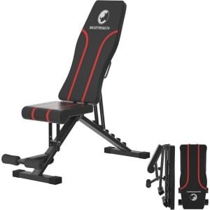 Verstelbare Halterbank Opvouwbaar voor Krachttraining Thuis