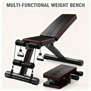 Verstelbare Halterbank | Opvouwbare Fitness Kruk voor Krachttraining