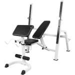 Verstelbare Halterbank en Squat Rack voor Krachttraining Thuis