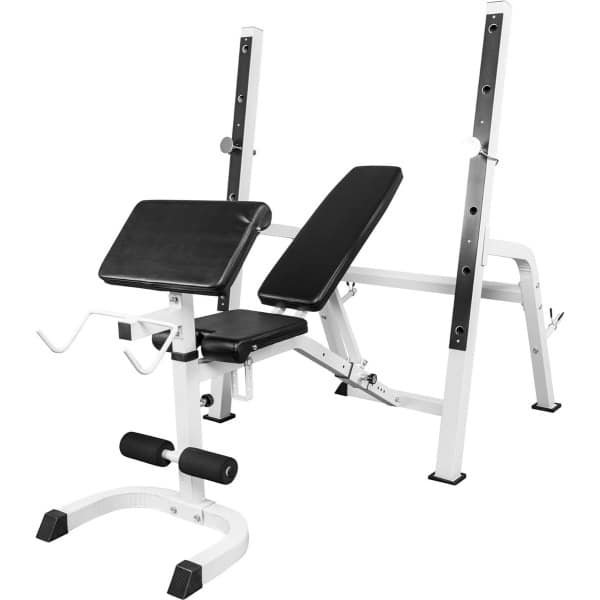 Verstelbare Halterbank en Squat Rack voor Krachttraining Thuis