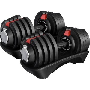 Verstelbare Halters Set 12-in-1 (1.5kg - 18kg) voor Krachttraining Thuis