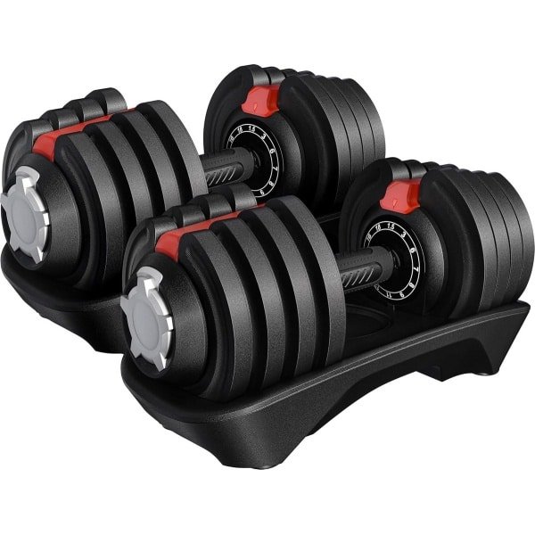 Verstelbare Halters Set 12-in-1 (1.5kg - 18kg) voor Krachttraining Thuis