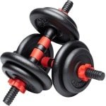 Verstelbare Halters Set met Gewichtsschijven - Ideaal voor Krachttraining en Fitness