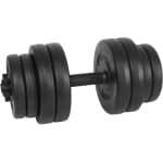 Verstelbare Halterset 15 kg Zwart voor Krachttraining