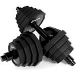 Verstelbare Halterset 2-in-1: Krachttraining met Gewichtsschijven voor Thuis en Gym