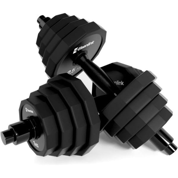 Verstelbare Halterset 2-in-1: Krachttraining met Gewichtsschijven voor Thuis en Gym