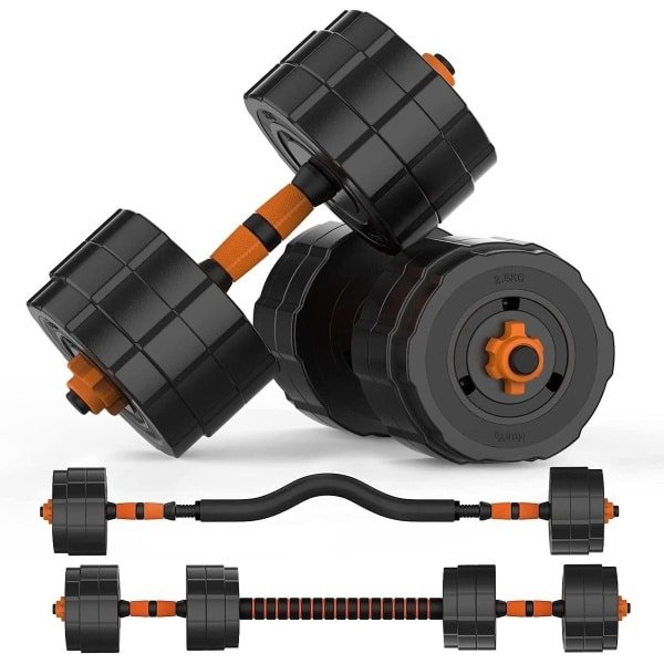 Verstelbare Halterset 3-in-1 Dumbbell Stang Thuis Fitness en Krachttraining