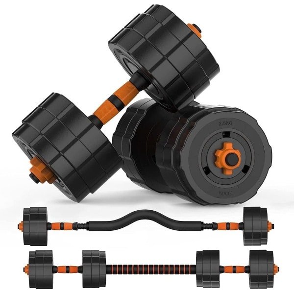 Verstelbare Halterset 3-in-1 Dumbbell Stang Thuis Fitness en Krachttraining