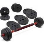 Verstelbare Halterset 30 kg 2-in-1 voor Krachttraining Fitness