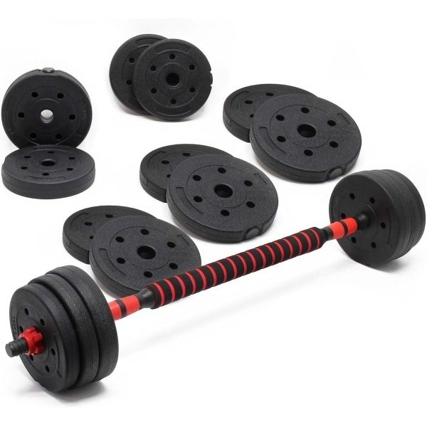 Verstelbare Halterset 30 kg 2-in-1 voor Krachttraining Fitness