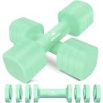 Verstelbare Halterset 4-in-1: Lichtgewicht Handgewichten voor Krachttraining Thuis