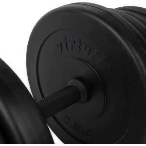 Verstelbare Halterset - Korte Halters Krachttraining - Fitness Thuis - 2-in-1 Ontwerp - 30 kg - Zwart