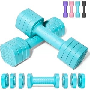 Verstelbare Halterset - Vrije Gewichten - Thuis Krachttraining - 4-in-1 Set - 454 kg - Blauw