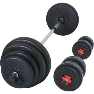 Verstelbare Halterset met Lange en Korte Stangen voor Krachttraining