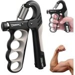 Verstelbare Handknijper met Weerstand (5-100 kg) en Teller voor Krachttraining en Revalidatie