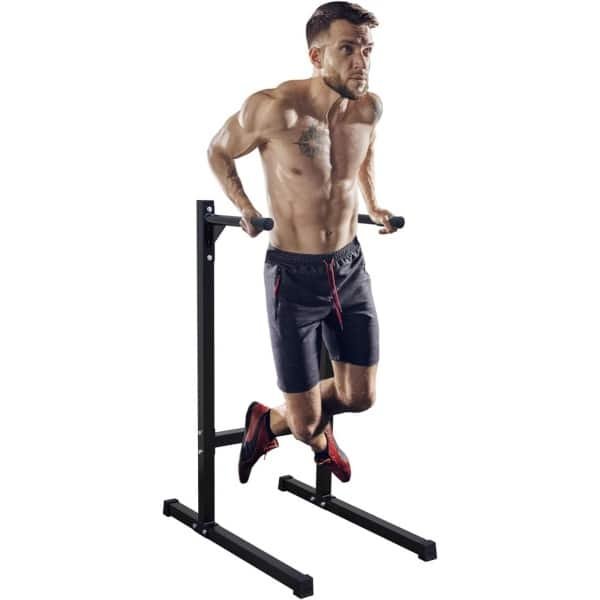 Verstelbare Hoogte Dip Bar Station voor Thuis Gym - Heavy Duty Multifunctionele Pull Up Bar | Krachttraining Apparatuur voor Triceps Dips