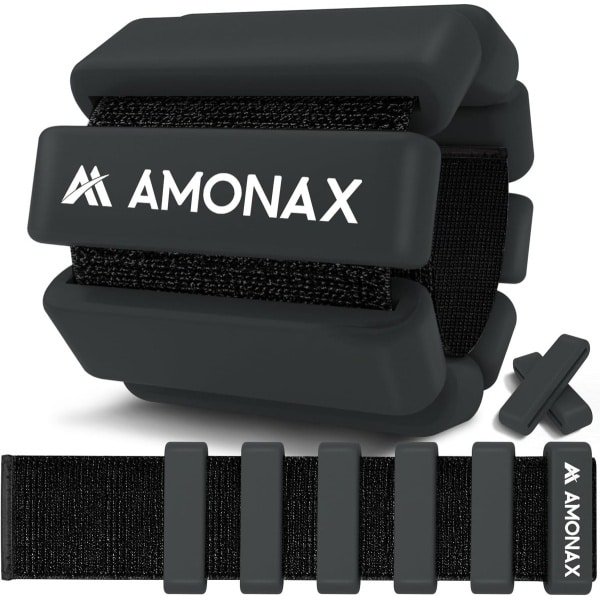 Verstelbare Pols- en Enkelgewichten 0.5kg/1kg - Krachttraining, Pilates, Yoga, Looptraining - Comfortabele Siliconen, Veilige Klittenband Sluiting - Duurzaam Gietijzer