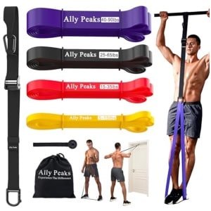 Verstelbare Pull Up Assist Bands tot 400 lbs ondersteuning - Heavy-Duty Weerstandsbanden voor Krachttraining
