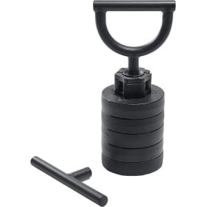 Verstelbare kettlebell 20 kg voor krachttraining - fitness thuis - 2 handgrepen - halter gewichtstraining crossfit - mannen & vrouwen verstelbare kettlebell