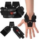 Verstevigde Gewichthef Haken met Polssteun voor Deadlifts, Chin-ups en Krachttraining