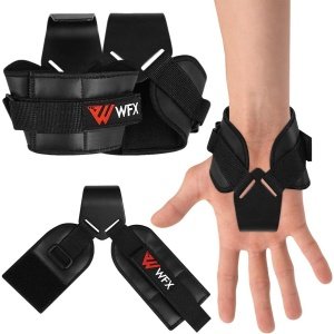 Verstevigde Gewichthef Haken met Polssteun voor Deadlifts, Chin-ups en Krachttraining