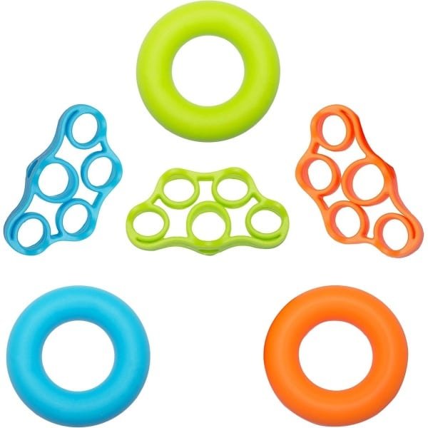 Vinger- en Handtrainer Set (6 Delen) - Siliconen Krachttrainer voor Bovenarm, Gripsterkte en Revalidatie