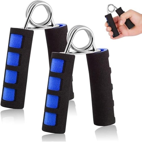 Vingertrainer & Onderarmtrainer voor Gripkracht - Hand Gripper van Staal - Handtrainer voor Fitness, Revalidatie & Krachttraining