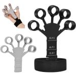 Vingertrainer met polsbeschermer - Verstelbare siliconen vingerbrancard - Krachttraining voor vingers en polsen