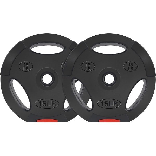 Vinyl Halterschijven voor Krachttraining - 1 Inch - Set van 2