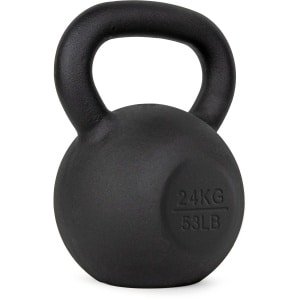 VirtuFit Kettlebell Pro - Kettle Bell - Gietijzer - 24 kg - Zwart - Sport Gewicht - Ergonomische & Brede Handgreep - Geschikt voor CrossFit & Fitness - Conditietraining