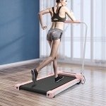 Vouwbare Loopband met LED-display - Ultra Flat Onder Desk Fitness Pad voor Thuis en Kantoor - Robuust en Duurzaam - Snelheid 0.8-10 km/h met Antislipmat