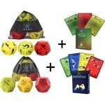 WEBU Yoga Dobbelstenen + Workout Dobbelstenen + Yoga Trainingskaarten + Bodyweight Workout Kaarten - Meditatie - Bal / Pilates - Thuis Sporten - Fitness - Crossfit - Yogamat - Incl. GRATIS Professionele video's